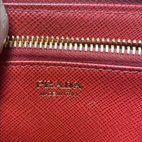 Prada Red Leather Wallet - Picture 10 of 10
